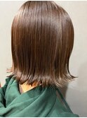 モカブラウン/外ハネ/ボブ[20代30代40代]