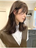 くびれ巻き×まろグレージュ