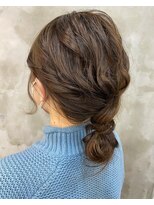 エトネ ヘアーサロン 仙台駅前(eTONe hair salon)&nbsp;オリーブベージュ×ヘアアレンジ