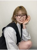 ハイトーン×波巻きウェーブ