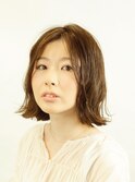 切りっぱなし×外ハネ