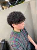 波巻きパーマ