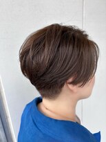 ヘアサロン ナノ(hair salon nano)&nbsp;大人かっこいいハンサムショート×白髪ぼかしハイライト