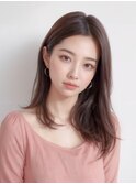 20代30代◎韓国風シースルーバングくびれ伸ばしかけヘア