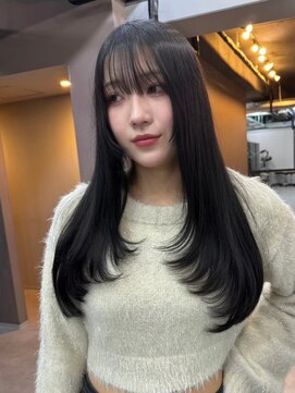 レブ 三条河原町(Reb,) ざくざくレイヤー×艶髪カラー