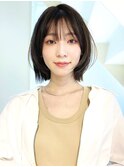 束感/くびれボブ/ショートボブ/大人可愛い/レイヤーボブ/韓国