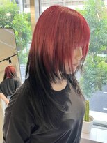 ファイブバイジエクト 堀江(FIVE by The Ect)&nbsp;エンドカラー　レッド×ブラック