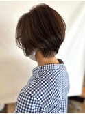【MICHI 富田店 西村 亜矢】 アッシュブラウン ショートボブ