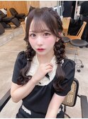 みつあみアレンジ/ヘアセット/ヘアメ/アイドルヘア