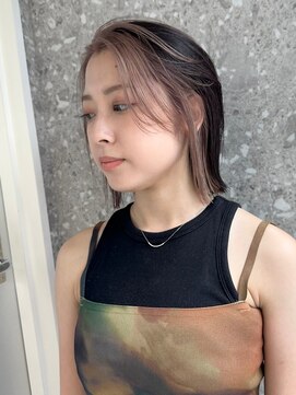 サンク 原宿 表参道(cinq) インナーカラーイヤリングカラーハイライトローライトブリーチ