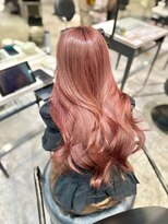 アクション 心斎橋店(ACTION)&nbsp;レイヤーカット　ピンクラベンダーチェリーレッド　ブリーチあり