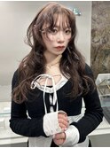 mayu//ブリーチなしダブルカラー透明感ラベンダーブラウン