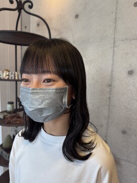 アチーブ ヘア デザイン(achieve hair design) ナチュラル小顔ウェーブミディ髪質改善トリートメント10代20代