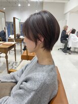 ネイロ 錦糸町(NeiRo)&nbsp;魅力倍増カールセミディシアーカラーダークアッシュショートヘア