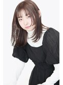 姫カット　レイヤー　清楚ブラウン　S