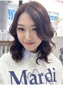 外国人風レイヤーカットアディクシーカラーグレージュ堺東