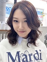 ベルヘアーデザイン 堺東(Belle hair Design)&nbsp;外国人風レイヤーカットアディクシーカラーグレージュ堺東