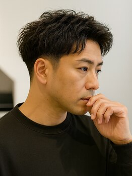 ヘアーサロンタナベの写真/清潔感＆かっこいいスタイルで男の魅力を格上げ！フェードカットなどのバーバースタイルもお任せください◎