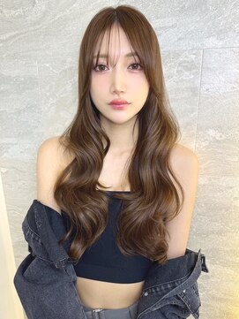 ロンドガーネット 池袋(Lond garnet) ミニウルフレイヤーカット顔周り前髪韓国ミディアムロング/池袋