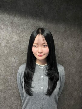 ルフレ 新宿本店1st(Reflet) 黒髪ロングレイヤー