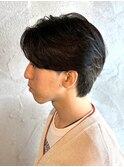 MEN’S HAIR/ニュアンスパーマ/刈り上げセンターパート/群馬高崎