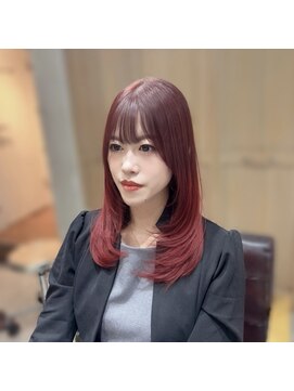 シルクレイ 新宿店(Silk-lei) ミディアム映え！バレイヤージュ×レイヤー！