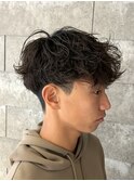 [MEN’S HAIR/波巻ツイストスパイラル/フェザーパーマ/伊勢崎]