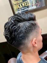 ヒロギンザ 銀座一丁目店(HIRO GINZA)&nbsp;フェード×ウェットスパイラル/外国人風パーマ/アップバング