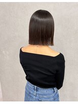 フランチェスカドットボブ(francesca.bob)&nbsp;切りっぱなしボブ×髪質改善ストレート【渡辺俊弥】