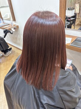 テーラヘアー 公津の杜店(TELA HAIR) ツヤツヤボルドーカラー