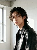 フェードカットツイストパーマスパイラルパーマツーブロック短髪