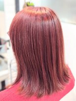 ヘアースタジオ ジェイワン(hair studio J ONE) 20代30代40代50代/外ハネ/ストレート/ブリーチ無し/ピンク