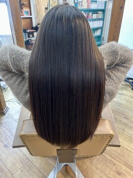 ヘアリゾート リノ(Hair resort Lino) 髪質改善縮毛矯正『髪にドラマを』+メンテナンスカット