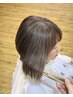 ブリーチ無し白髪ぼかし＋トリートメント（カット無し）