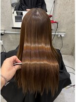 シェノン 近鉄奈良店(CHAINON)&nbsp;ワンホンレイヤー/ミルクティーブロンド/ダークブルー/近鉄奈良