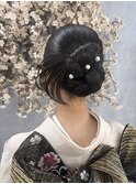 カチモリヘア×振袖