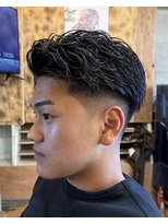 ブロスバーバーショップ(BROSBARBERSHOP)&nbsp;ミドルフェード/ニュアンスパーマ【常滑市/理容室】