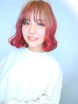 ラウンジ モリオ イケブクロ(Lounge MORIO Ikebukuro) 【morio池袋】派手髪ボブ×シースルーバング