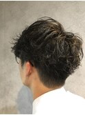 外ハネボブ/アッシュブラウン/ネオウルフ/デザインカラー