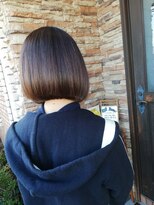 ボブビッシュ 東温店&nbsp;前下がりワンレンボブ