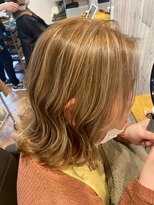 ジーナ 博多(Zina)&nbsp;【Zina】Aラインボブ/ロブヘア/ハイライトカラー/20代30代40代