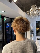 アイズ 海老名(AIZU)&nbsp;メンズカットブリーチパーマダブルカラー波巻きスパイラルパーマ