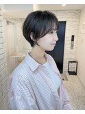 ショートボブ/大人巻き/ぷつっとボブ/ナチュラルモード/銀座駅