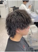 マッシュウルフ×ツイストスパイラルパーマ