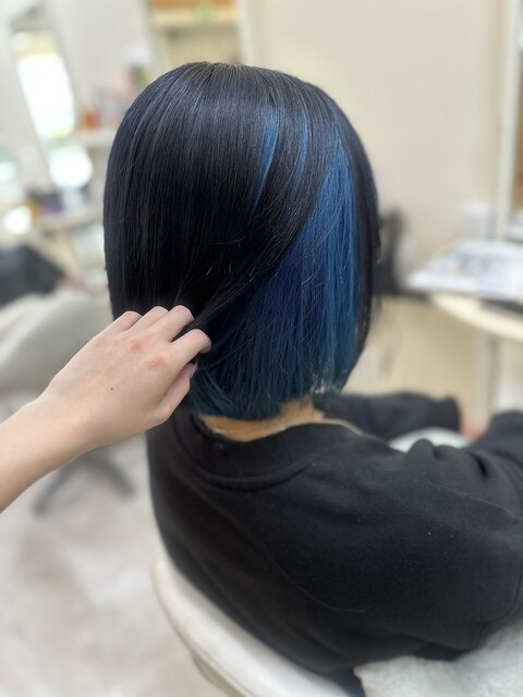 インナーカラー×BLUE