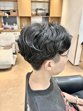 リシェールグリーン 越谷花田店(RICHAIR GREEN) ダークアッシュ/アッシュブラック/カルマパーマ