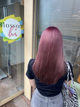 ブロッサム 東中野店 大人可愛い丸みボブピンクラベンダーベージュベビーピンク