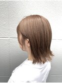 結べる長さの切りっぱなしボブ