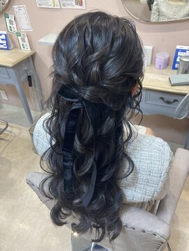 プーペ(pupe) ハーフアップ