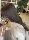 オリーブグレージュオリーブベージュ透明感ロングヘア◎杉本